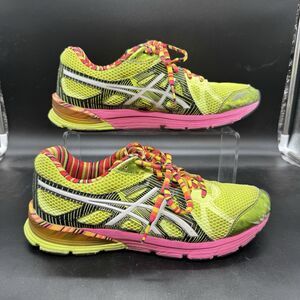 Asics Gel Preleus Shoes Womens Size 10 Yellow Pink Athletic Trainers Sneakers